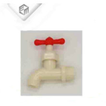 White ABS red handle bibcock plastic faucet